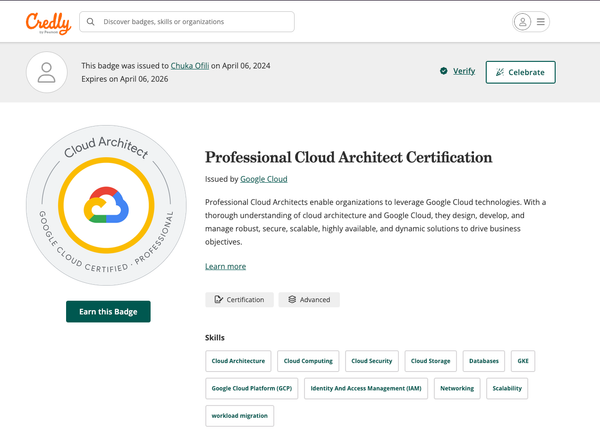 GCP Professional Cloud Architect Certification