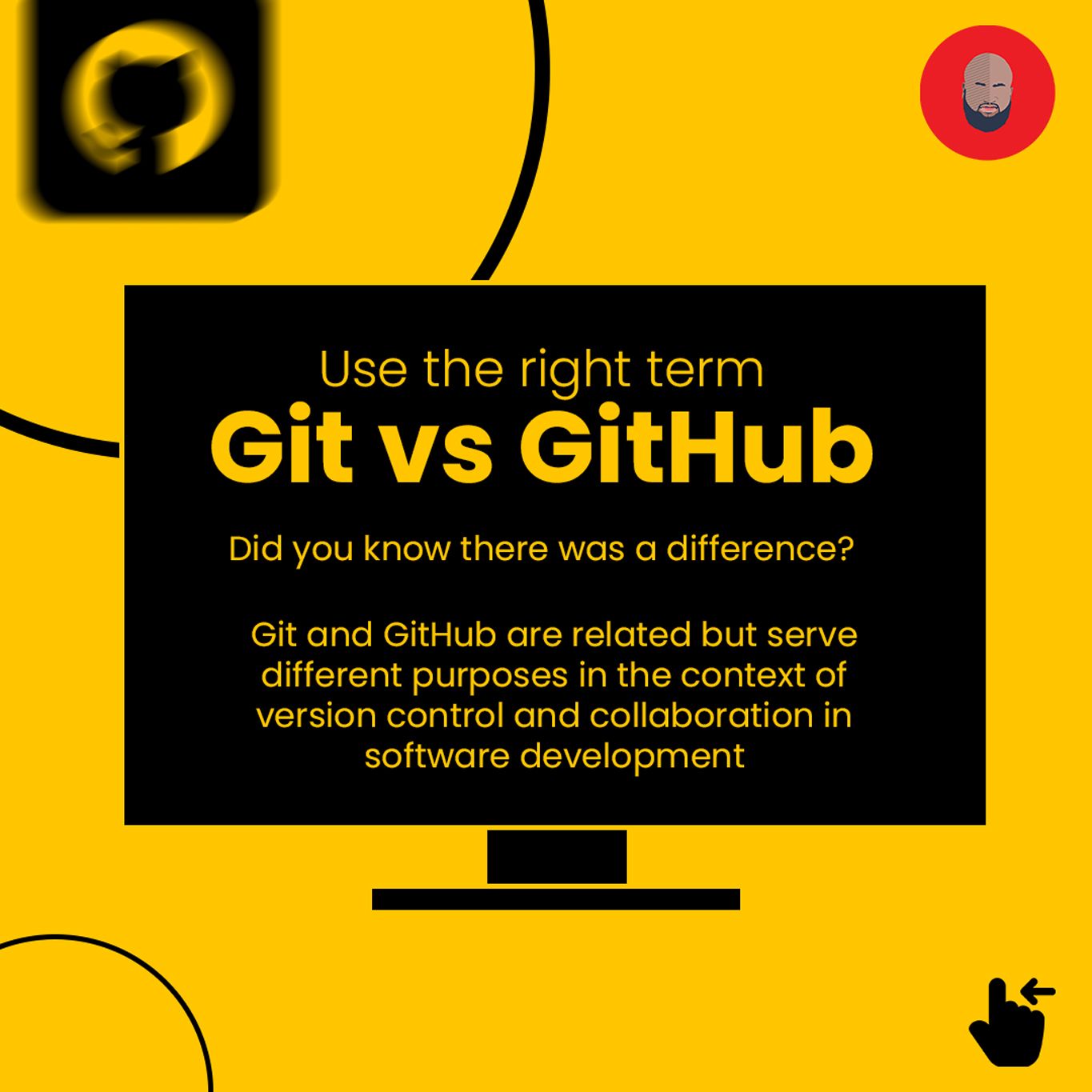 Use the right term - Git vs GitHub